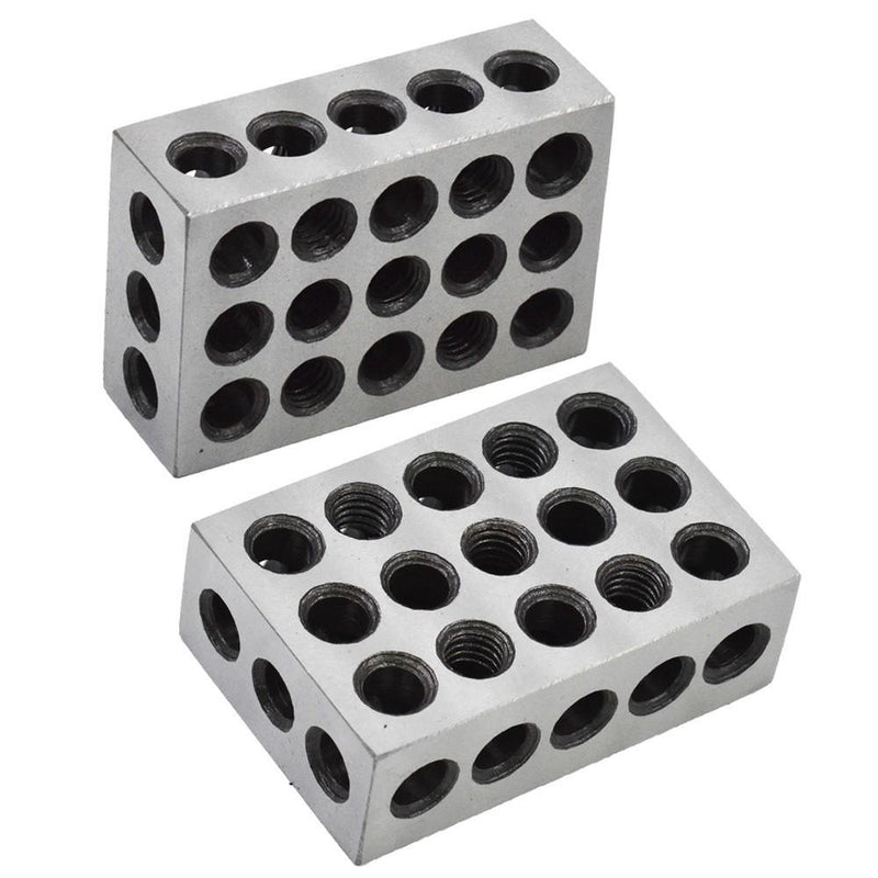 DURAFORCE 10 Matched Pair High Quality 1-2-3 Blocks .0001" Machinist 123 Jig 23 Holes