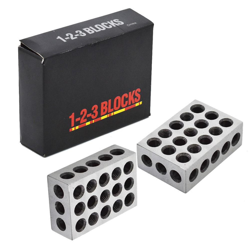 DURAFORCE 10 Matched Pair High Quality 1-2-3 Blocks .0001" Machinist 123 Jig 23 Holes
