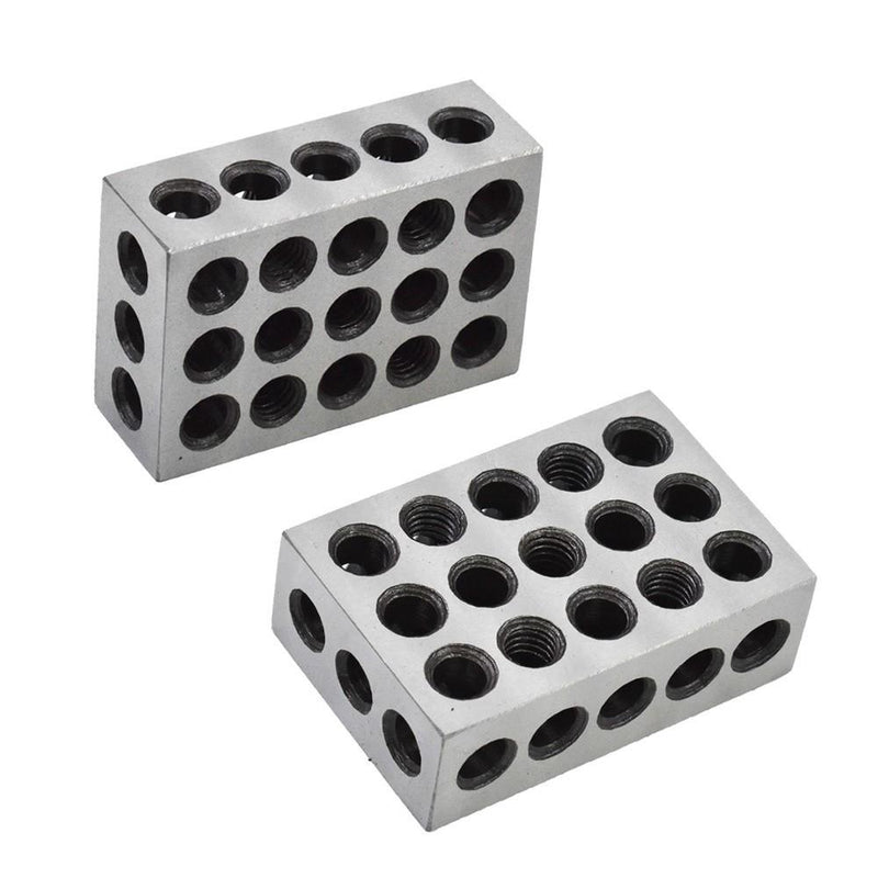 DURAFORCE 10 Matched Pair High Quality 1-2-3 Blocks .0001" Machinist 123 Jig 23 Holes