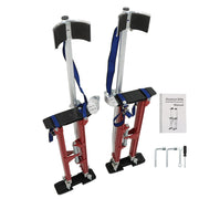 DURAFORCE 24-40 Inch Red Specialty Aluminum Drywall Stilts For Taping Painting Painter