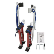 DURAFORCE 24-40 Inch Red Specialty Aluminum Drywall Stilts For Taping Painting Painter