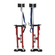 DURAFORCE 24-40 Inch Red Specialty Aluminum Drywall Stilts For Taping Painting Painter