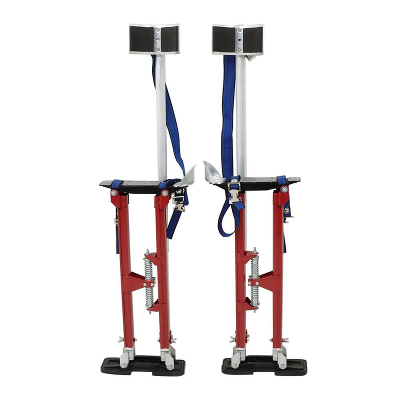 DURAFORCE 24-40 Inch Red Specialty Aluminum Drywall Stilts For Taping Painting Painter