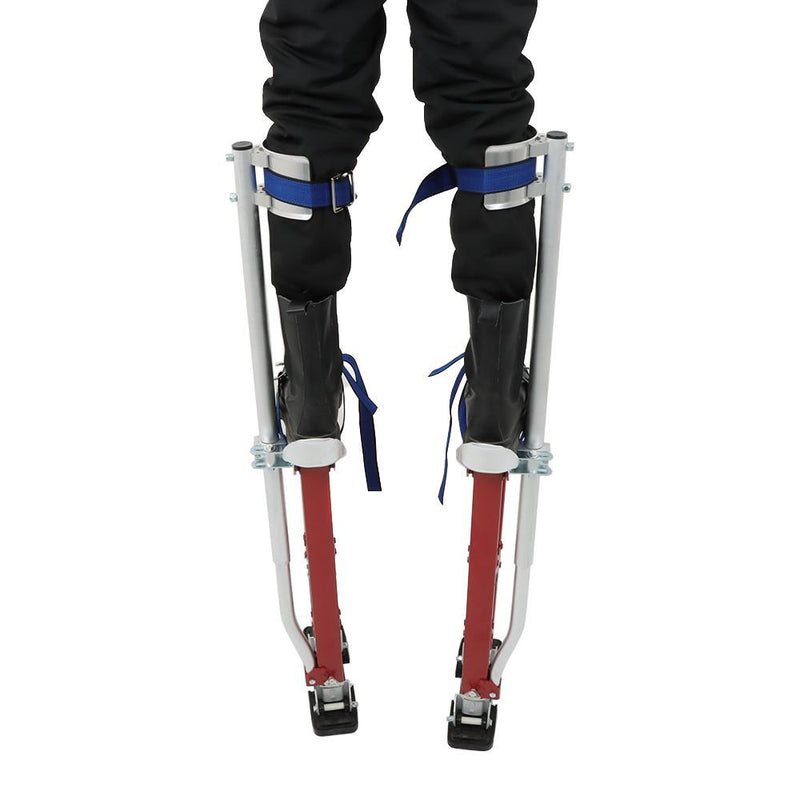 DURAFORCE 24-40 Inch Red Specialty Aluminum Drywall Stilts For Taping Painting Painter