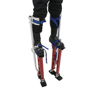 DURAFORCE 24-40 Inch Red Specialty Aluminum Drywall Stilts For Taping Painting Painter