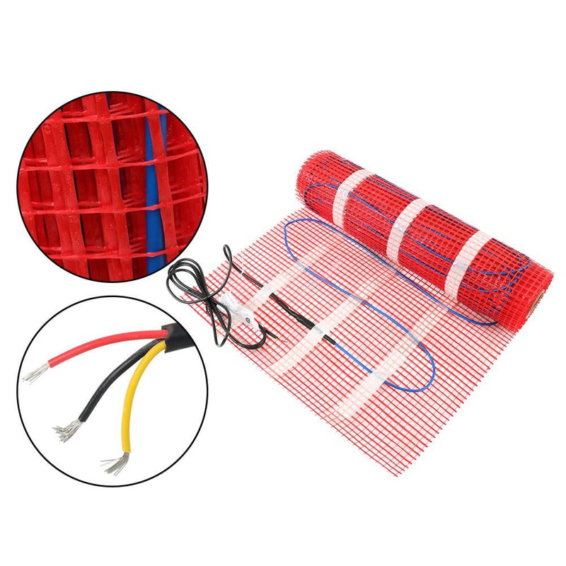 DURAFORCE 30 Sqft 120V Floor Heating Mat Kit Electric Radiant Floor Heating System