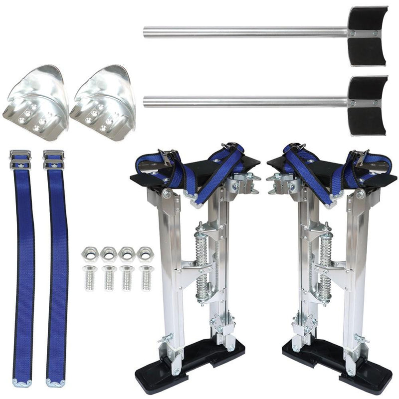 DURAFORCE 18-30 Inch Silver Aluminum Stilts Suitable for Painter Walking Tools