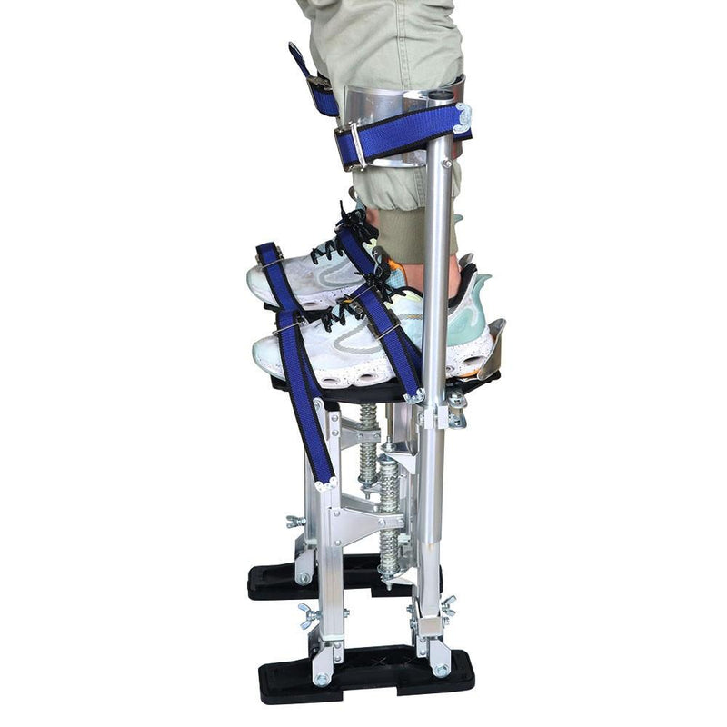DURAFORCE 18-30 Inch Silver Aluminum Stilts Suitable for Painter Walking Tools