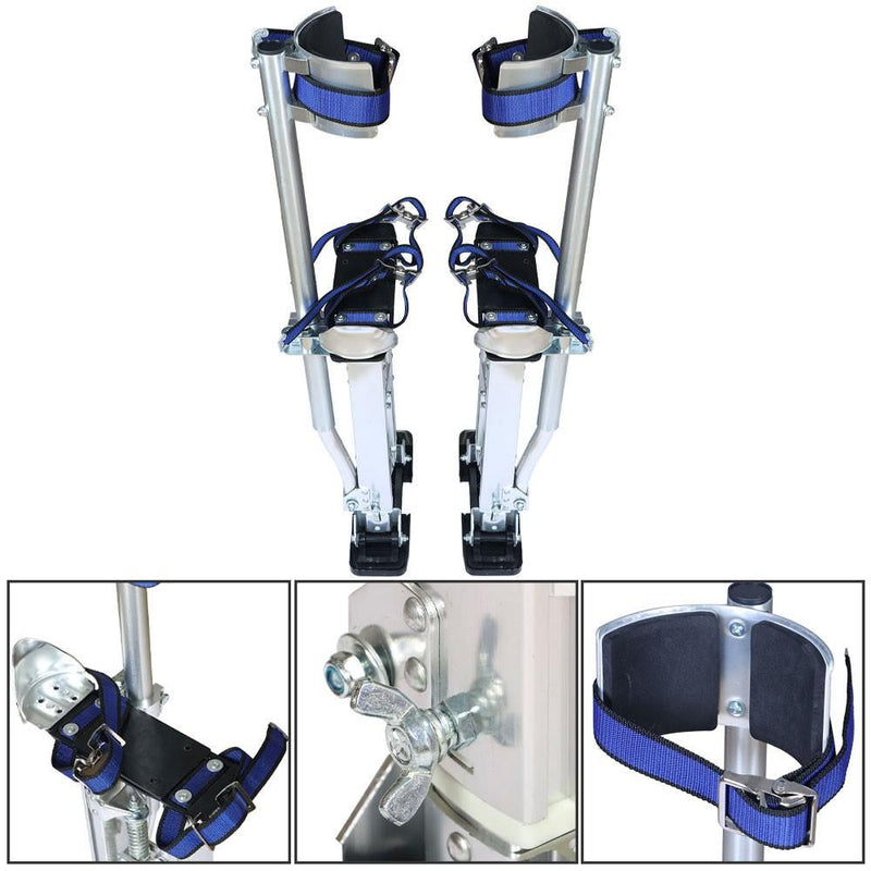 DURAFORCE 18-30 Inch Silver Aluminum Stilts Suitable for Painter Walking Tools