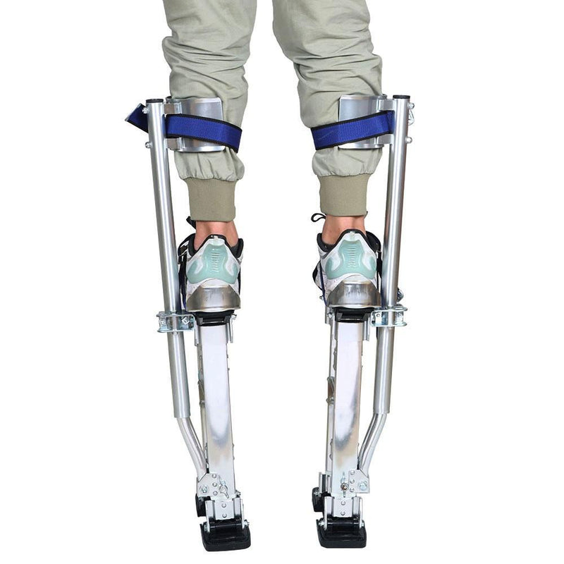 DURAFORCE 18-30 Inch Silver Aluminum Stilts Suitable for Painter Walking Tools