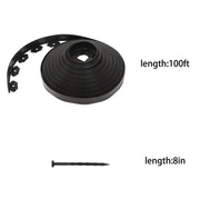 DURAFORCE 100FT 1.7" Garden Landscape Edging No Dig Lawn Edging Border With 40 8-In Spikes