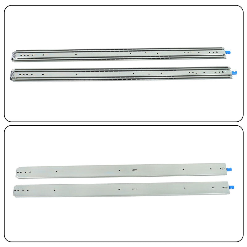 DURAFORCE Heavy Duty 48 Inch Full Extension Drawer Glides 500lb Ball Bearing Slide Rails