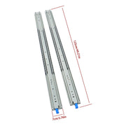 DURAFORCE Heavy Duty 48 Inch Full Extension Drawer Glides 500lb Ball Bearing Slide Rails