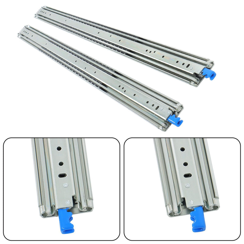 DURAFORCE Heavy Duty 48 Inch Full Extension Drawer Glides 500lb Ball Bearing Slide Rails
