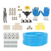DURAFORCE Garage Air System 1/2"x100ft - Aluminum Piping, Leak-Proof, Easy Fit