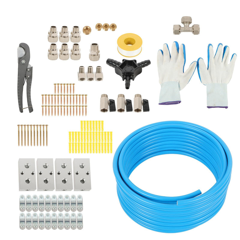 DURAFORCE Garage Air System 1/2"x100ft - Aluminum Piping, Leak-Proof, Easy Fit