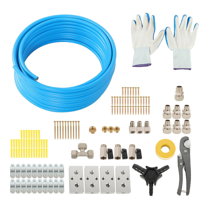 DURAFORCE Garage Air System 1/2"x100ft - Aluminum Piping, Leak-Proof, Easy Fit
