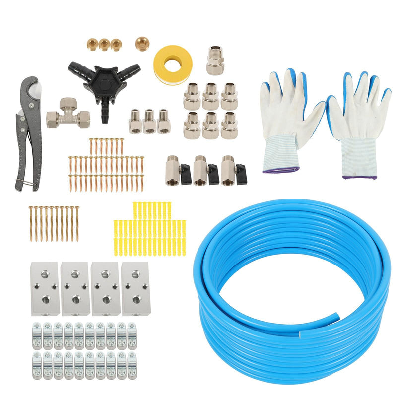 DURAFORCE Garage Air System 1/2"x100ft - Aluminum Piping, Leak-Proof, Easy Fit