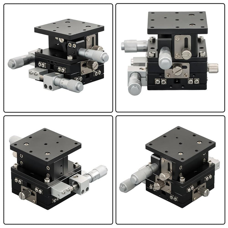 DURAFORCE XYZ 3 Axis Linear Stage Trimming Platform Bearing Tuning Sliding Table 60×60mm