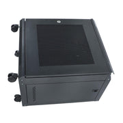 DURAFORCE 12U Wall Mount Rack Enclosure, 15.5" Deep, Secure Locking Door