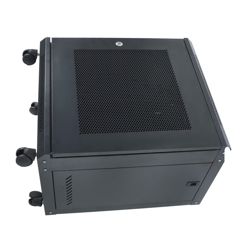 DURAFORCE 12U Wall Mount Rack Enclosure, 15.5" Deep, Secure Locking Door