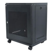 DURAFORCE 12U Wall Mount Rack Enclosure, 15.5" Deep, Secure Locking Door