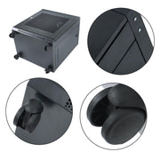 DURAFORCE 12U Wall Mount Rack Enclosure, 15.5" Deep, Secure Locking Door