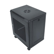 DURAFORCE 12U Wall Mount Rack Enclosure, 15.5" Deep, Secure Locking Door