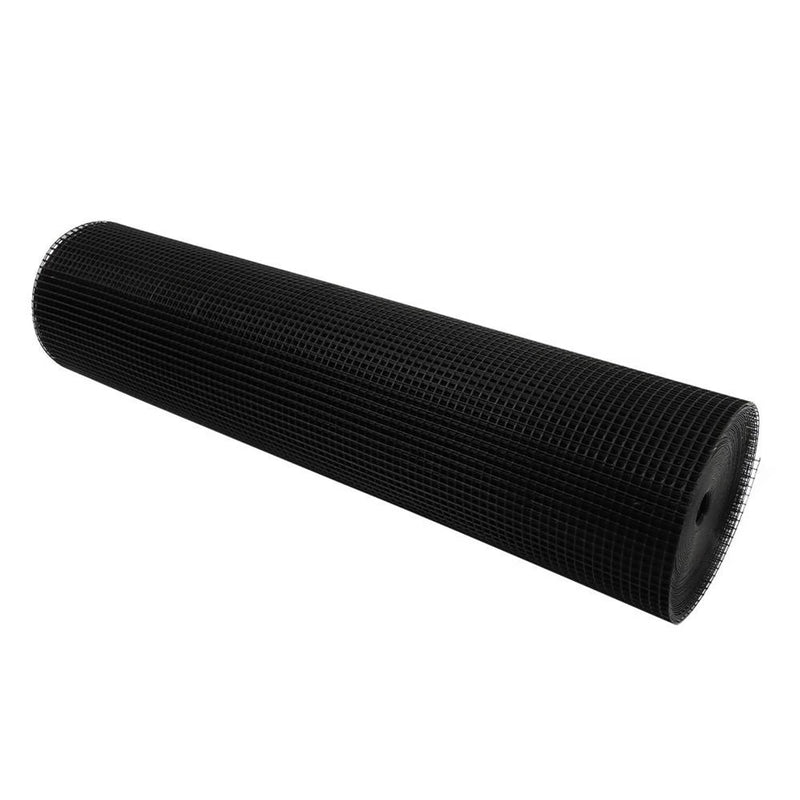 DURAFORCE Black Chicken Rabbit Mesh 48'' x 100' 1/2 inch Hardware Cloth Electric Welding