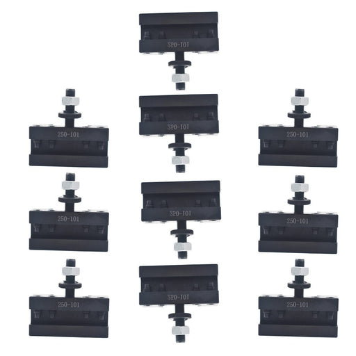DURAFORCE 10 Pcs Quick Change Tool Post Turning & Facing Holder AXA #1 250-101 For Lathe
