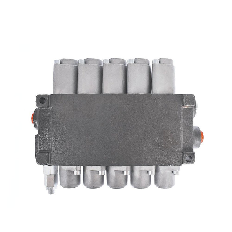 DURAFORCE 5 Spool 11 GPM Hydraulic Control Valve SAE Ports Monoblock Double Acting