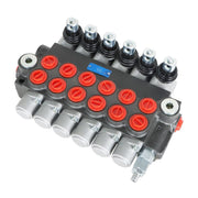 DURAFORCE 6 Spool 11GPM Hydraulic Directional Control Valve Adjustable Relief Valve