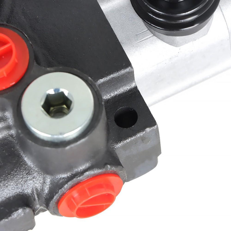 DURAFORCE 6 Spool 11GPM Hydraulic Directional Control Valve Adjustable Relief Valve
