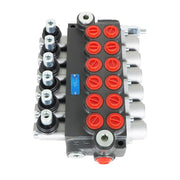 DURAFORCE 6 Spool 11GPM Hydraulic Directional Control Valve Adjustable Relief Valve