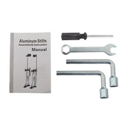 DURAFORCE 36" -48" Adjustable Silver Aluminum Alloy Stilt Tool For Walking Taping