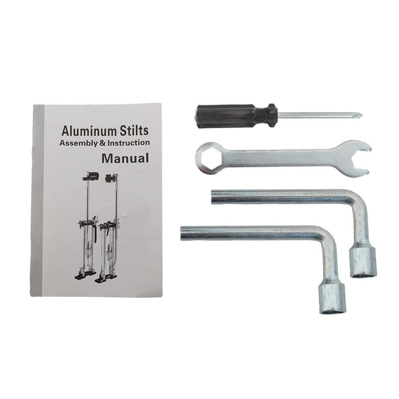 DURAFORCE 36" -48" Adjustable Silver Aluminum Alloy Stilt Tool For Walking Taping
