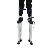 DURAFORCE 36" -48" Adjustable Silver Aluminum Alloy Stilt Tool For Walking Taping