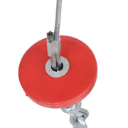 DURAFORCE 1760lbs 1350W Electric Hoist with 13ft Lifting Belt+3.2ft Metal Ring Axle Belt