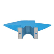 DURAFORCE 66lb Heat-Treated Forged Steel 30kg Round Horn Blacksmith Anvil Stable Workbench