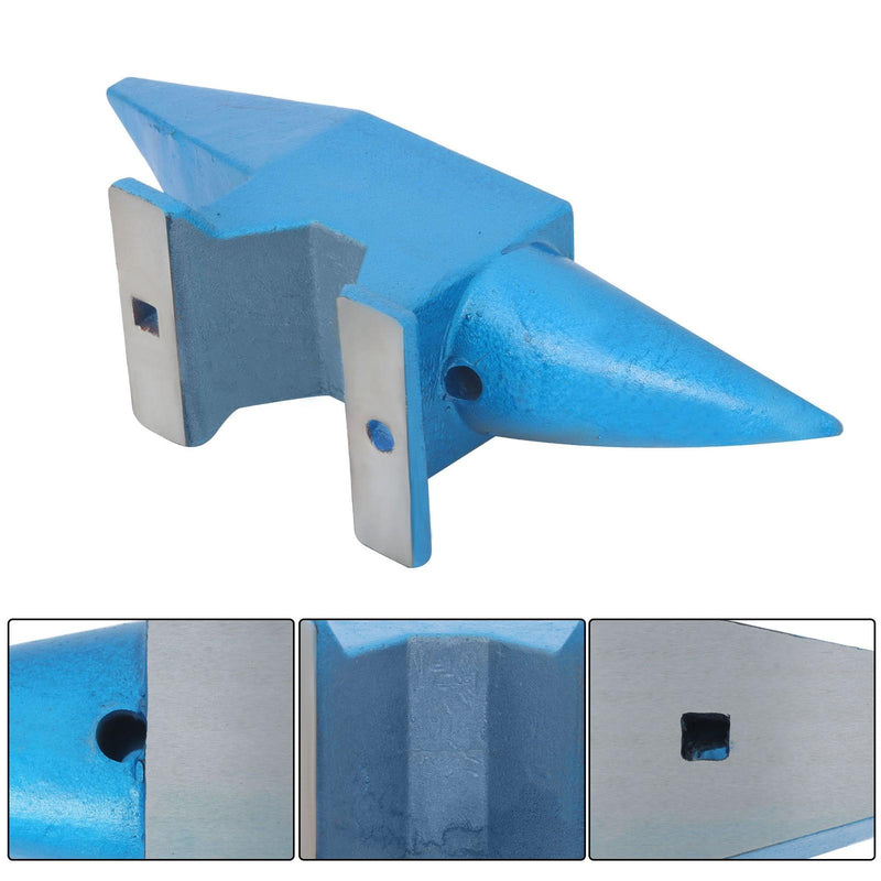 DURAFORCE 66lb Heat-Treated Forged Steel 30kg Round Horn Blacksmith Anvil Stable Workbench