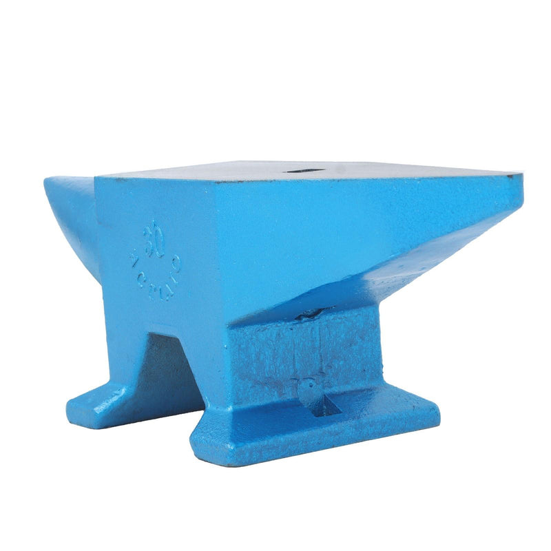 DURAFORCE 66lb Heat-Treated Forged Steel 30kg Round Horn Blacksmith Anvil Stable Workbench