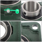 DURAFORCE Self-Aligning UCF210-32 Pillow Block Bearing 4-Bolt 2" Bore Solid Base 10pcs