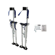 DURAFORCE Drywall Stilts Painters Walking Finishing Tools Adjustable 36" - 48" Silver
