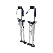 DURAFORCE Drywall Stilts Painters Walking Finishing Tools Adjustable 36" - 48" Silver