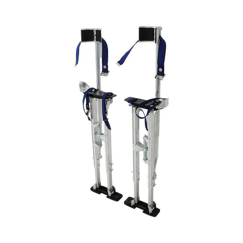 DURAFORCE Drywall Stilts Painters Walking Finishing Tools Adjustable 36" - 48" Silver
