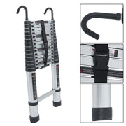 DURAFORCE 14.5 FT Aluminum Telescoping Ladder Telescopic Multi Purpose For Home 330lbs