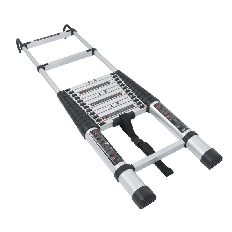 DURAFORCE 14.5 FT Aluminum Telescoping Ladder Telescopic Multi Purpose For Home 330lbs