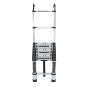 DURAFORCE 14.5 FT Aluminum Telescoping Ladder Telescopic Multi Purpose For Home 330lbs
