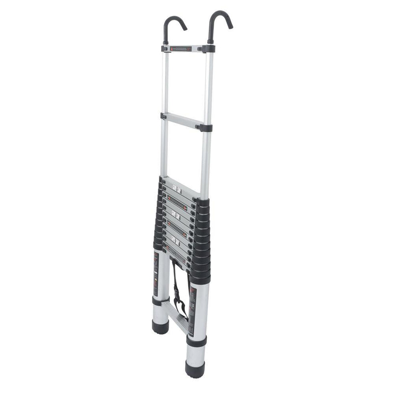 DURAFORCE 14.5 FT Aluminum Telescoping Ladder Telescopic Multi Purpose For Home 330lbs