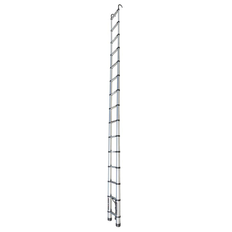 DURAFORCE 14.5 FT Aluminum Telescoping Ladder Telescopic Multi Purpose For Home 330lbs